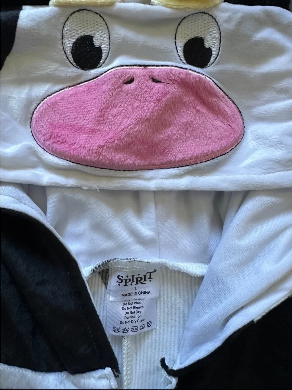 Spirit Cow Jumpsuit Child Halloween Costume Size Large 12/14 NEW